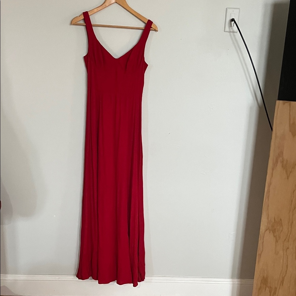 Reformation Vibrant Red Maxi Dress
